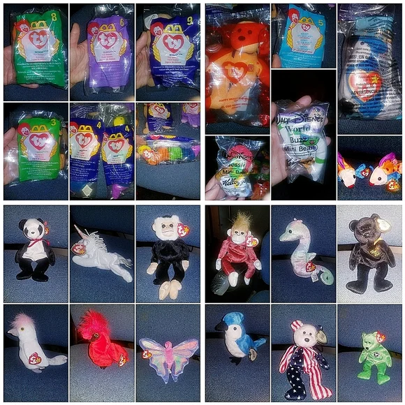 Mega Ty Beanie baby lot all valuable collecters Mint w/Tags- proceeds Charity